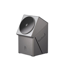 將圖片載入圖庫檢視器 Mag Qube Qi2 立方體智慧型三合一旅行磁吸無線充電座 鈦 搭配 OMNIA P3 USB-C 33W迷你快充電源供應器