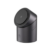 將圖片載入圖庫檢視器 Mag Tube Qi2 圓柱體智慧型三合一旅行磁吸無線充電座 灰 搭配 OMNIA P3 USB-C 33W迷你快充電源供應器