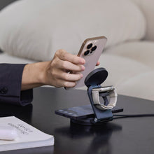 將圖片載入圖庫檢視器 Mag 360 Qi2 雙15W三合一旅行磁吸無線充電座 搭配 OMNIA X6i - PD / QC 66W 三孔迷你快充器