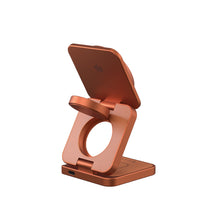 將圖片載入圖庫檢視器 Mag 3 Ultra Qi2 25W 折疊式三合一無線充電座 搭配 L65 GaN 65W USB-C 伸縮線快速電源供應器 英規(灰色)