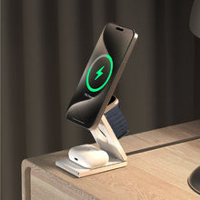 將圖片載入圖庫檢視器 Mag Z 折疊式三合一旅行磁吸無線充電座 搭配 GRAVITY Pro 100W 極速快充行動電源