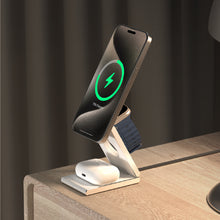將圖片載入圖庫檢視器 Mag Z 折疊式三合一旅行磁吸無線充電座