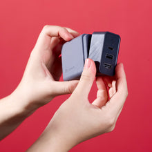 將圖片載入圖庫檢視器 GaN Hub 65W 氮化鎵影像傳輸電源供應器 搭配 Mac 360 鋁合金旋轉折疊式支架