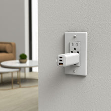 將圖片載入圖庫檢視器 OMNIA X6i - PD / QC 66W 三孔迷你快充器 + PeAk II USB-C to Lightning Cable 金屬編織傳輸線