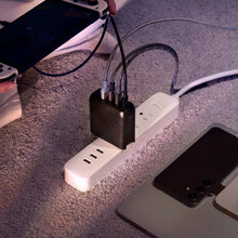 將圖片載入圖庫檢視器 P100 GaN 100W 四孔快速電源供應器 + MS200 USB-C 對 USB-C 60W 磁吸充電線