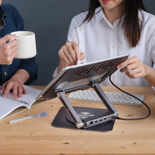 將圖片載入圖庫檢視器 Hub Stand Pro USB-C 六合一筆記型電腦旋轉支架集線器