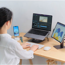 將圖片載入圖庫檢視器 Mag M Pro 磁吸支架集線器 +PeAk II Ultra HD 4K 60Hz HDMI 高速影音傳輸線 2M