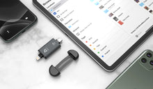 將圖片載入圖庫檢視器 iKlips C - 蘋果MFi 認證 iPhone專用 Lightning & USB−C 雙向智慧隨身碟