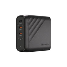 將圖片載入圖庫檢視器 OMNIA Pro 140 140W  3孔旅行萬用急速電源供應器＋CASA S200 USB-C 對 USB-C 60W 編織充電線 (200CM)
