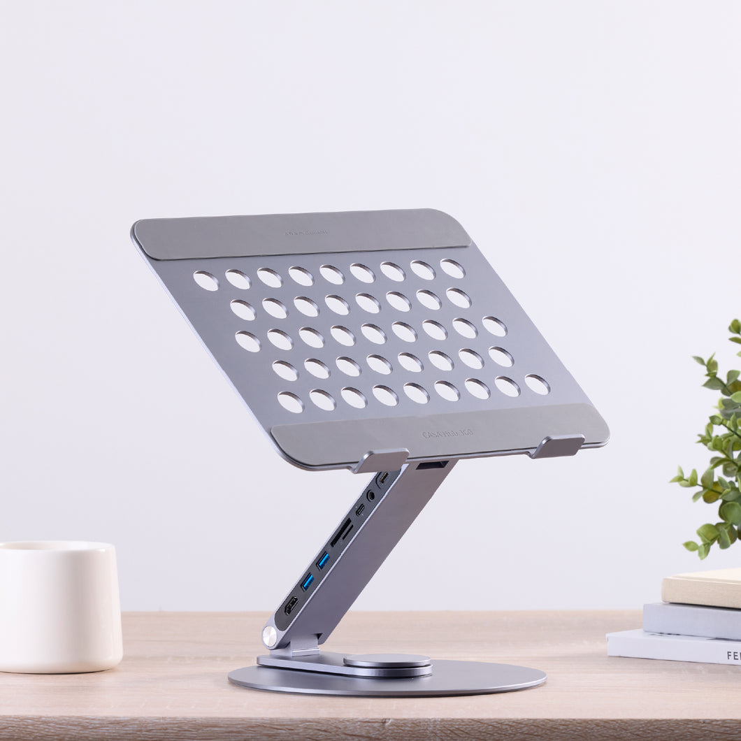 [雙11 優惠] Hub 360 USB-C 八合一鋁合金旋轉摺疊支架集線器