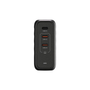 OMNIA Pro 140 140W  3孔旅行萬用急速電源供應器＋CASA S200 USB-C 對 USB-C 60W 編織充電線 (200CM)