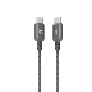 OMNIA Pro 140 140W  3孔旅行萬用急速電源供應器＋CASA S200 USB-C 對 USB-C 60W 編織充電線 (200CM)