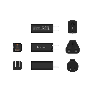 OMNIA X6i - PD / QC 66W 三孔迷你快充器 + CASA P200 USB-C 對 USB-C 240W 編織充電線 (200CM)