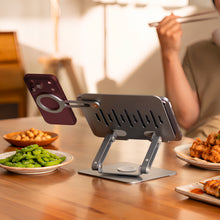 將圖片載入圖庫檢視器 STAND MS1 迷你旋轉摺疊支架 搭配 iLinio FS120 USB-C 100W 磁吸支架充電線
