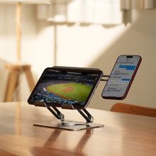 將圖片載入圖庫檢視器 STAND MS1 迷你旋轉摺疊支架 搭配 iLinio FS120 USB-C 100W 磁吸支架充電線
