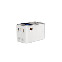 將圖片載入圖庫檢視器 T100D 100W 數顯型旅行萬用電源供應器 搭配 VIONTA T1S 自帶線固態式行動電源
