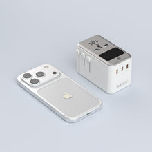 將圖片載入圖庫檢視器 T100D 100W 數顯型旅行萬用電源供應器 搭配 VIONTA T1S 自帶線固態式行動電源

