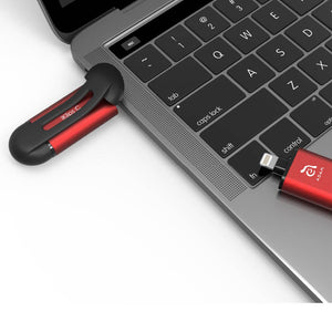 iKlips C - 蘋果MFi 認證 iPhone專用 Lightning & USB−C 雙向智慧隨身碟