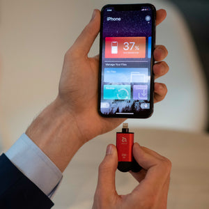 iKlips C - 蘋果MFi 認證 iPhone專用 Lightning & USB−C 雙向智慧隨身碟