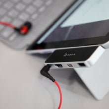 將圖片載入圖庫檢視器 CASA Hub S4 USB−C 四合一 Microsoft Surface Go 集線器 黑銀

