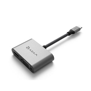 CASA Hub VH1 USB 3.1 Type−C 轉 VGA−HDMI 二合一顯示轉接器