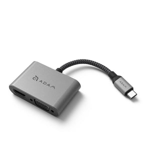 CASA Hub VH1 USB 3.1 Type−C 轉 VGA−HDMI 二合一顯示轉接器